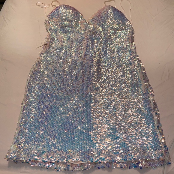 Fashion Nova Blush Sequin Dress - Picture 3 of 3